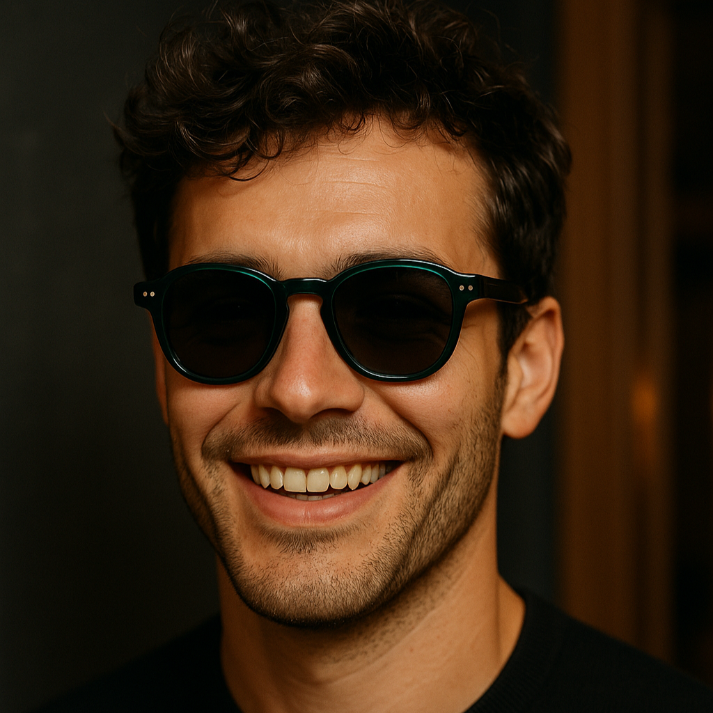 Model Wearing sunglasses