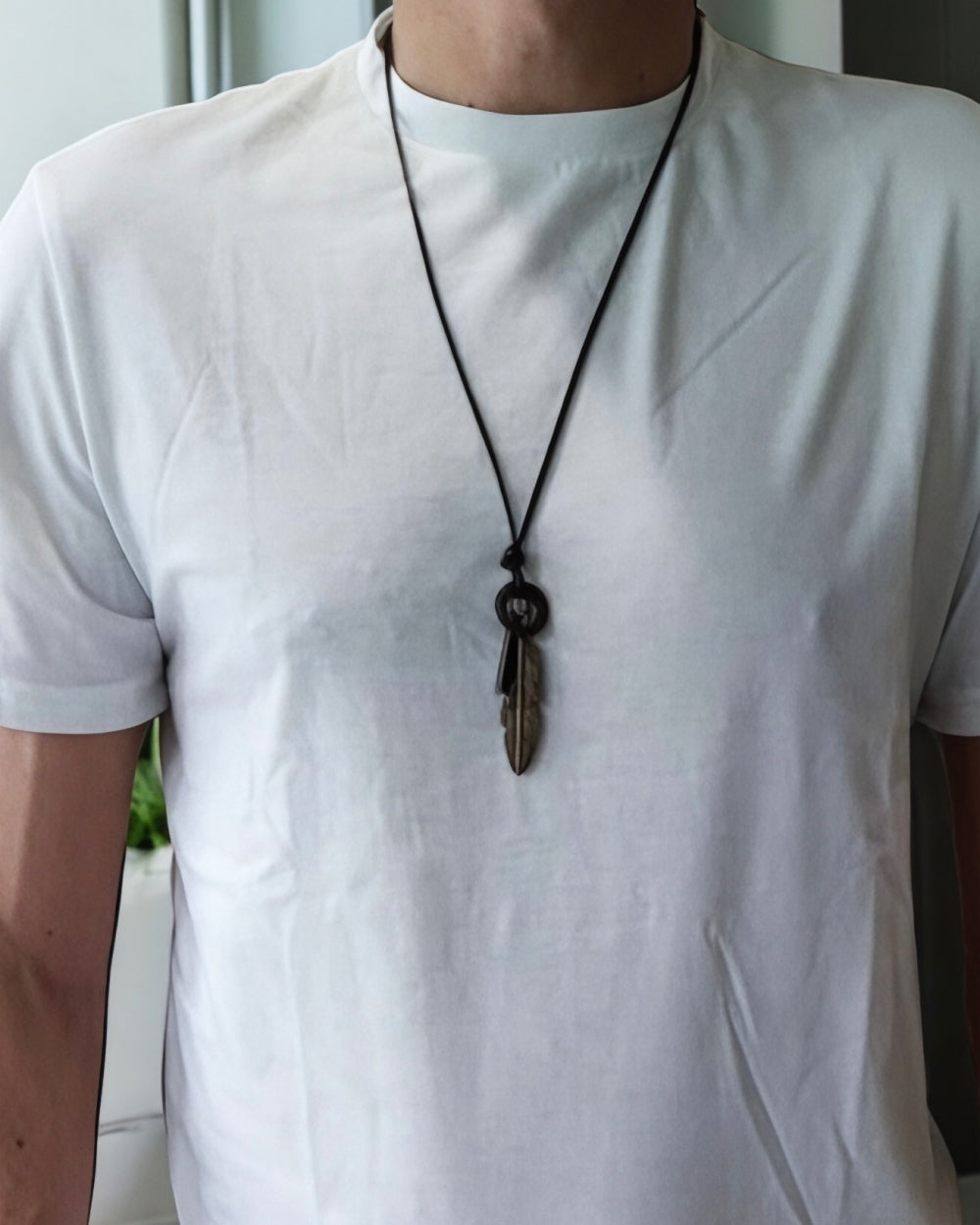 Leather Wing Necklace