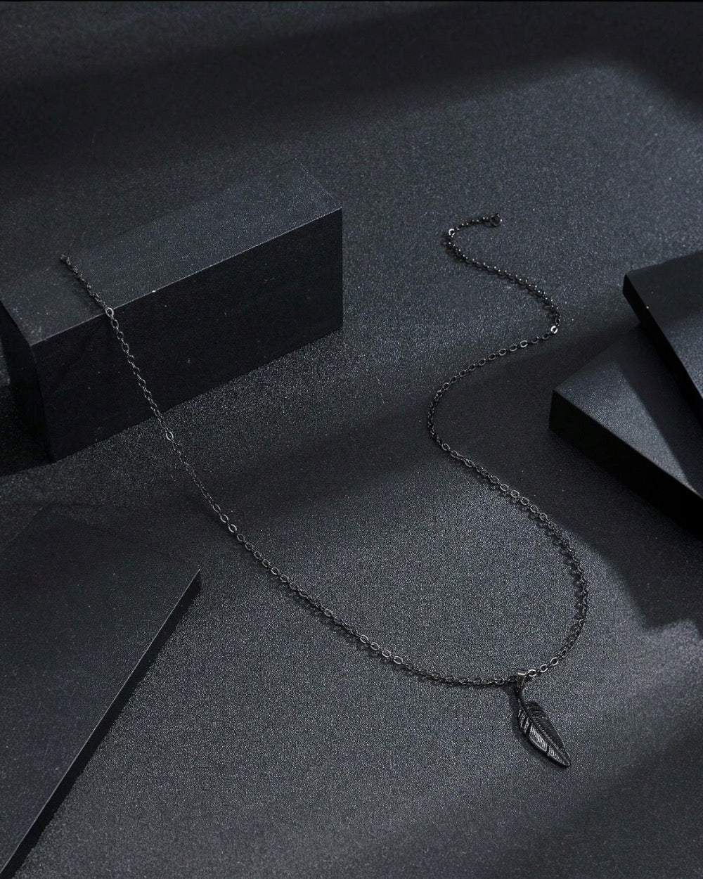 Black Wing - Stainless Steel Necklace