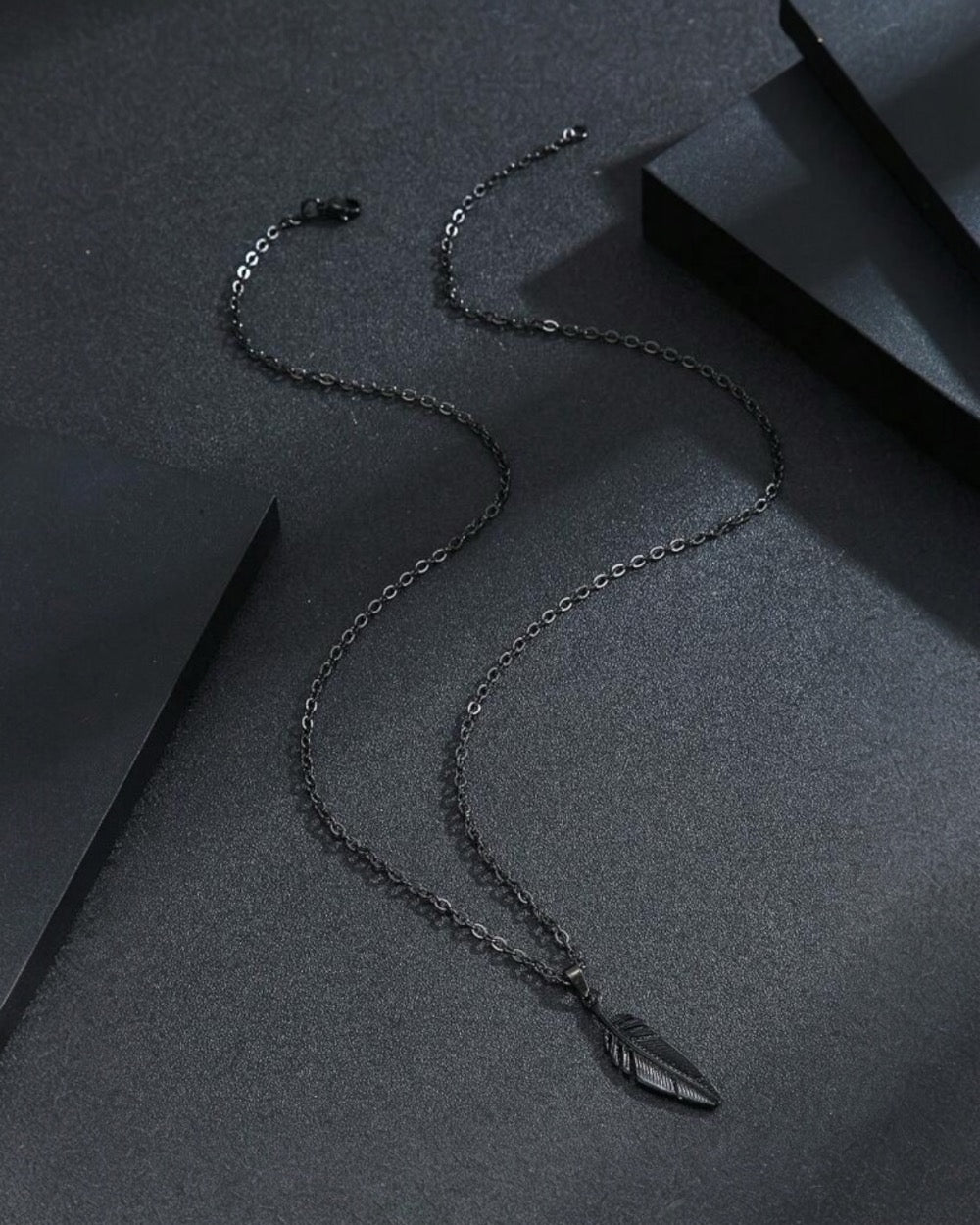 Black Wing - Stainless Steel Necklace