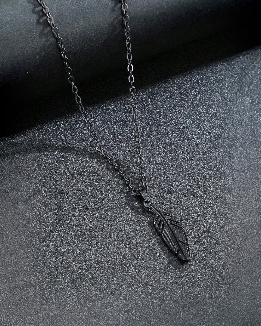 Black Wing - Stainless Steel Necklace