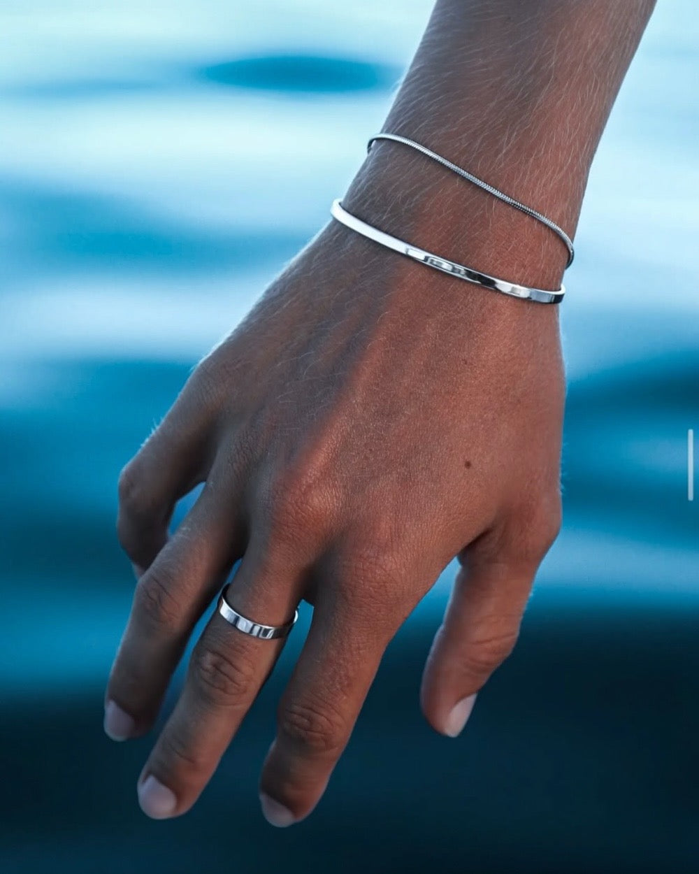 Silver Arc - Stainless Steel Bracelet