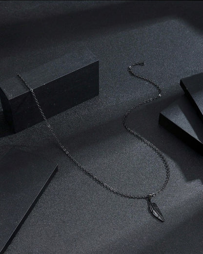 Black Wing - Stainless Steel Necklace