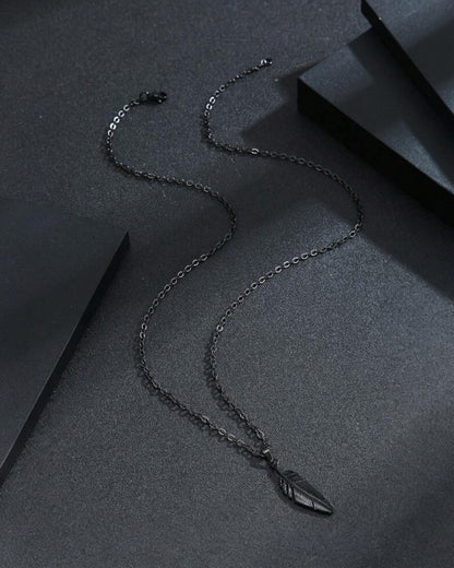 Black Wing - Stainless Steel Necklace