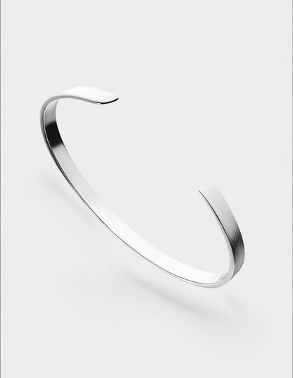 Silver Arc - Stainless Steel Bracelet