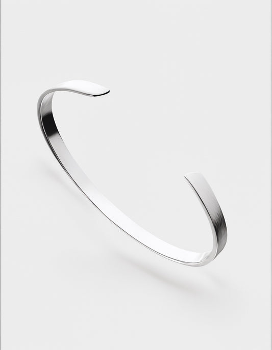 Silver Arc - Stainless Steel Bracelet